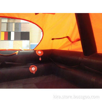 Rubber leisure life raft with valise package